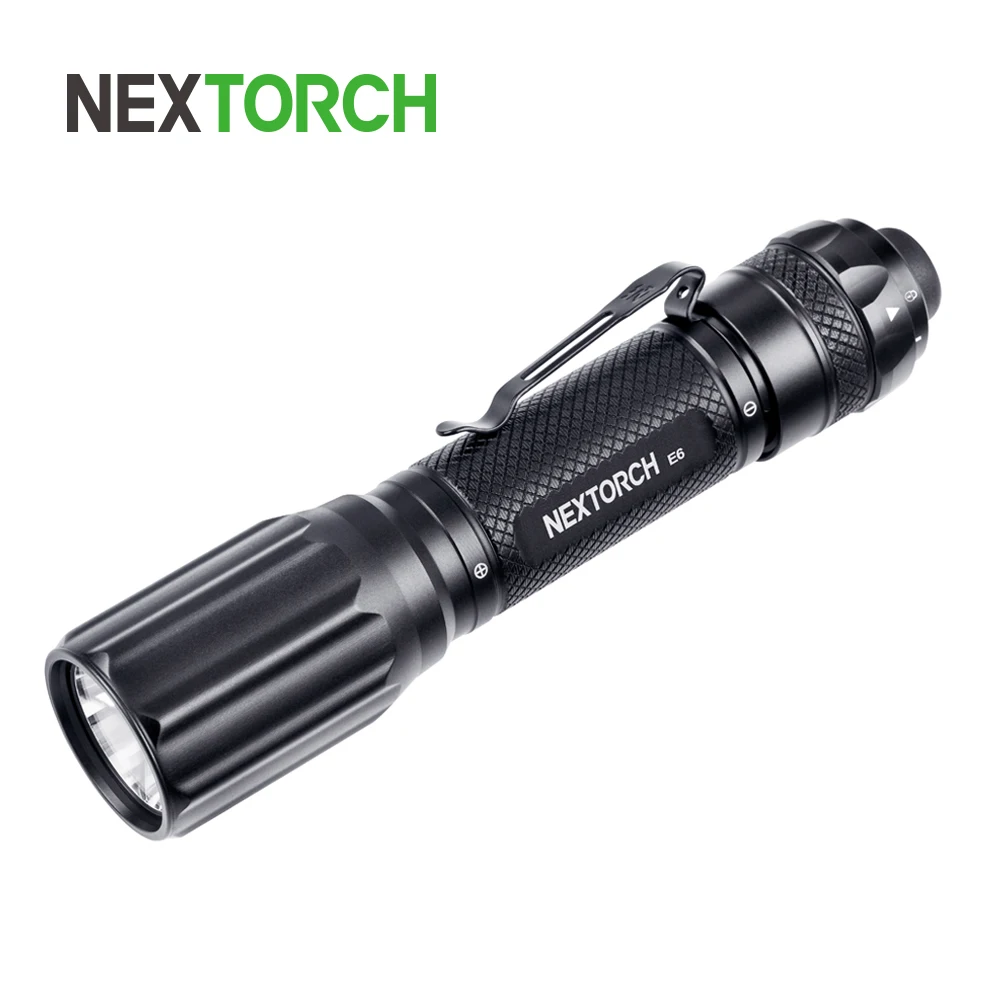 NEX фонарь E6 Выход 18650 тактический фонарик USB Перезаряжаемые светодиодный для