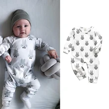 Newborn Baby Boy and Girl Romper Cotton Long Sleeve Jumpsuits for Kids Clothes