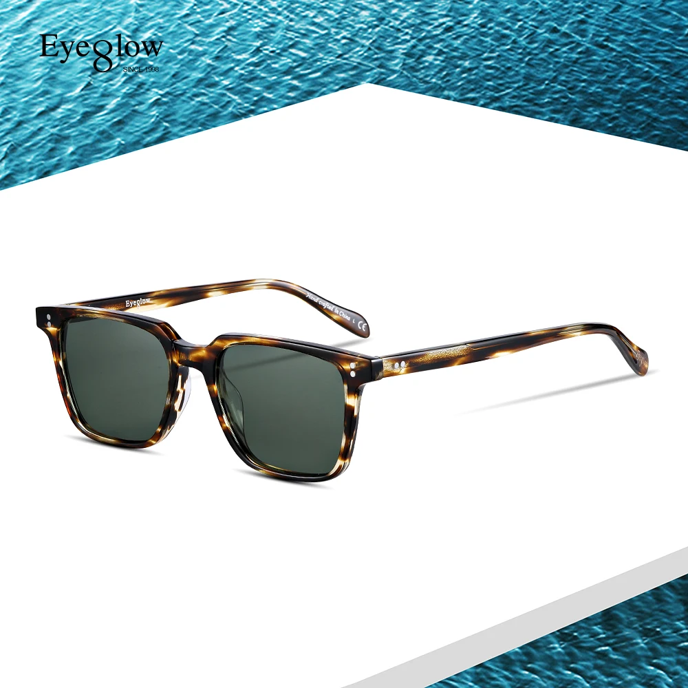 Polarized sunglasses women square sun glasses men luxury brand design acetate material