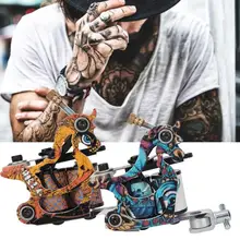 Пирсинг пистолет Полный комплект татуировки машина татуировки чернила татуировки зажим шнур для начинающих профессиональных тату художников 90-265 в