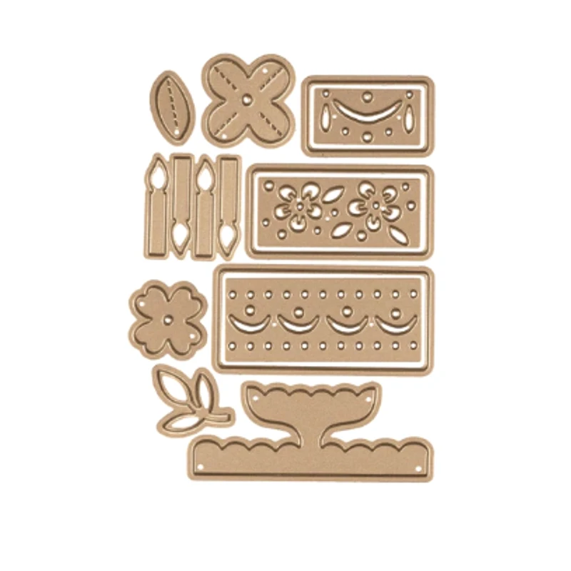 

2019 3D New Metal Cutting Dies and In Scrapbooking For Paper Card Making Embossing Frames Birthday Cake Dies No Stamp Set
