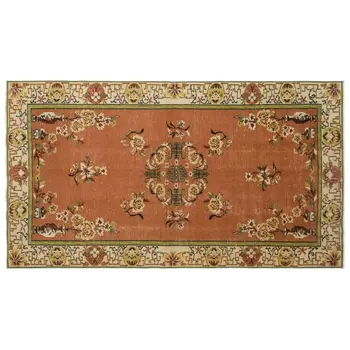 

Handmade Natural Vintage Turkish Area Rug 176x308 Cm-5'9''X10'1''