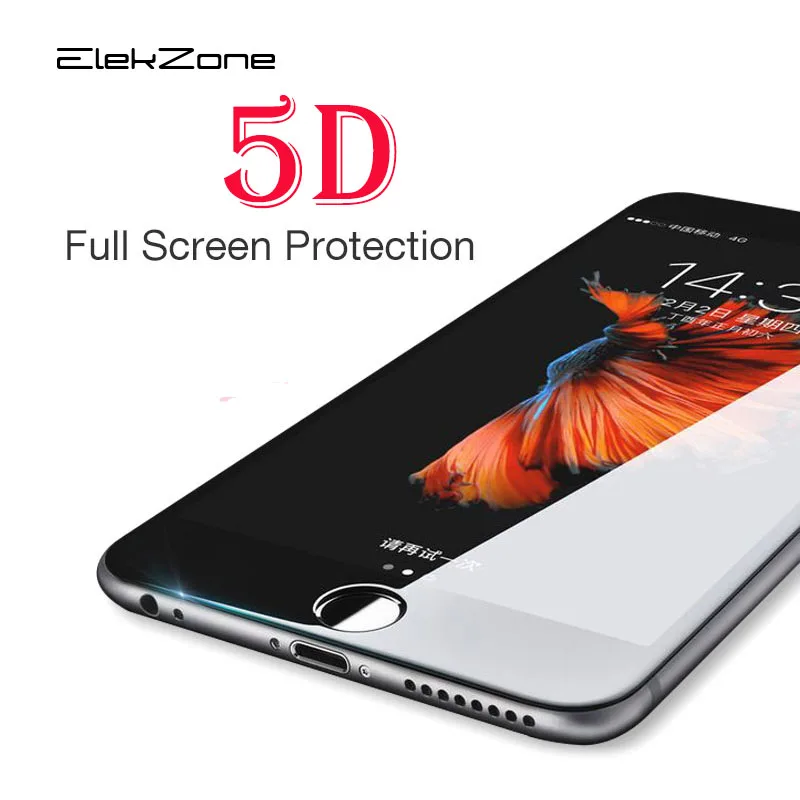 Закаленное стекло 5D для iPhone 11 12 Pro MAX mini полное изогнутое Защитное 8 7 6 plus X XS XR