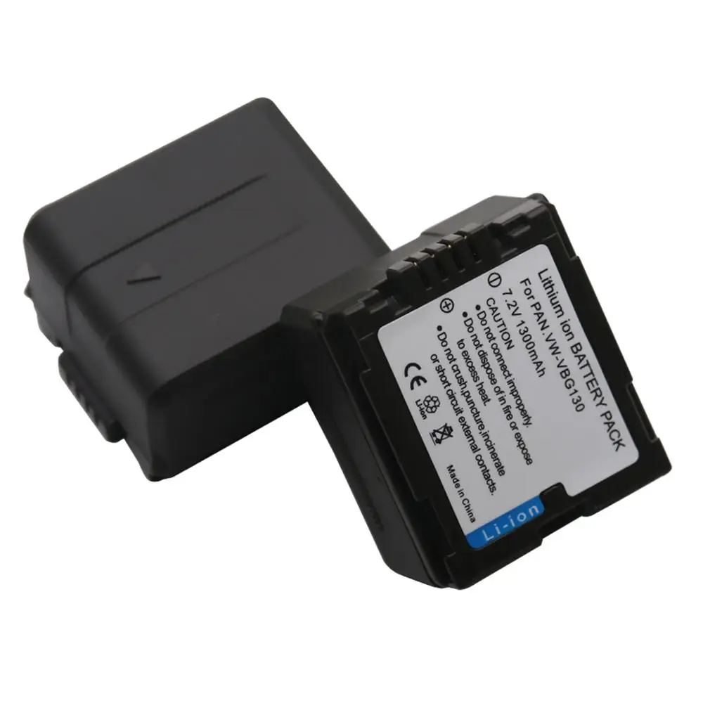 1 шт. 1300 мА/ч, VWVBG130 VW VBG130 Камера Батарея для цифрового фотоаппарата Panasonic VW-VBG070 VW-VBG130 VW-VBG260 SDR-H20 SDR-H28 SDR-H258 HDC-SD1