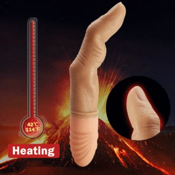 Powerful Finger Vibrator for Women G Spot Stimulate Vagina Massager Heating Silicone Finger Dildo Masturbator Adult Sex Toys 2