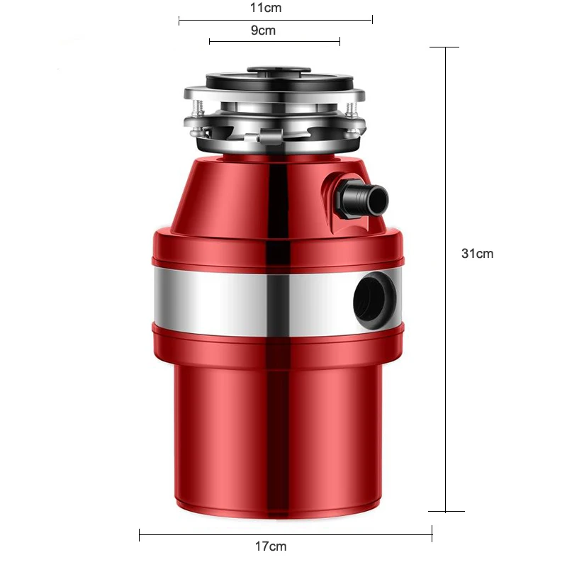  Food Waste Disposer With Air Switch 900ml Extra Capacity High-sensitivity Protection System For Kit - 32947422190