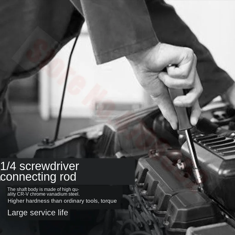 46PCS Car Repair Combination Suit Disassembly Repair Tool Screwdriver Socket Screw Head Connector Slider Quick Release Wrench