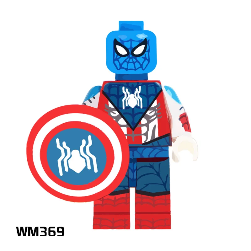 WM369 20 шт. поврежденные Капитан Америка Супергерои Мстители Endgame рождественские подарки строительные блоки игрушки для детей XP228 - Цвет: WM369