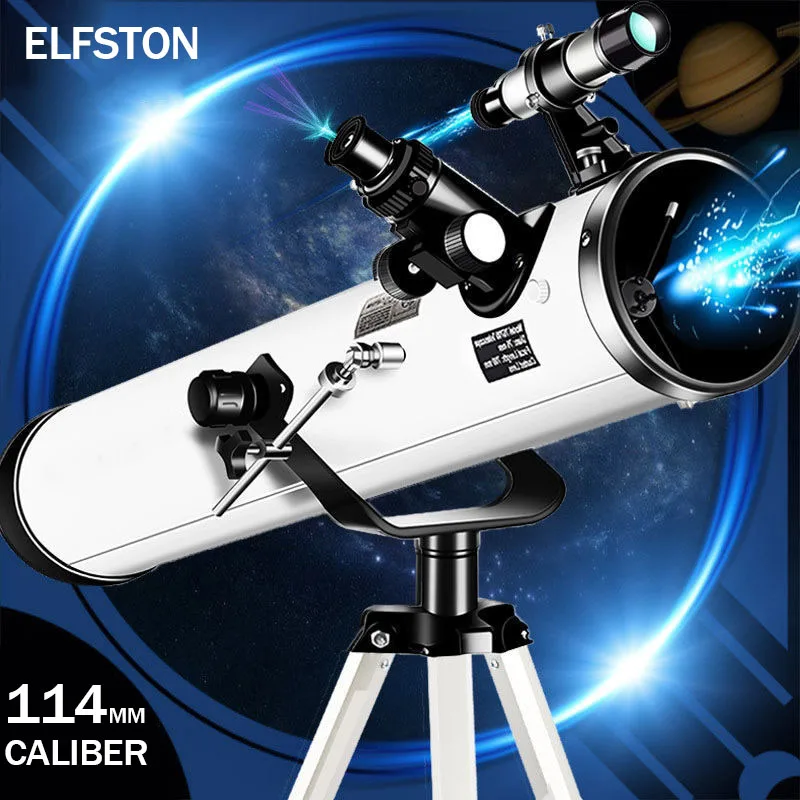 875X Zoom Professional Astronomical Telescope HD 114mm Large Diameter New Upgrade Powerful Binocular Space Star View Moon Meteor |