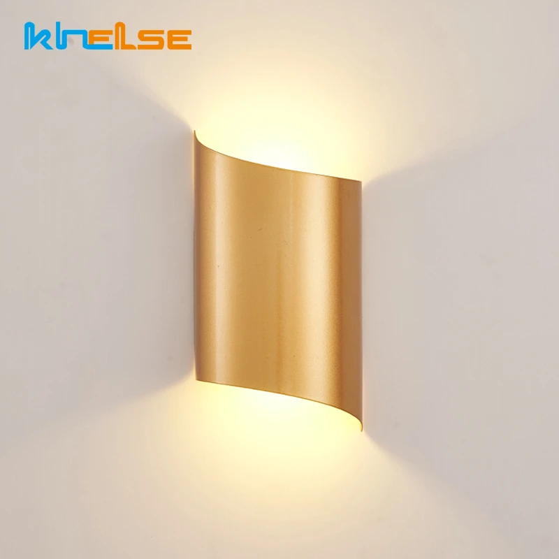 14w Led Wall Lights For Living Room Modern Lighting Black Gold Wall