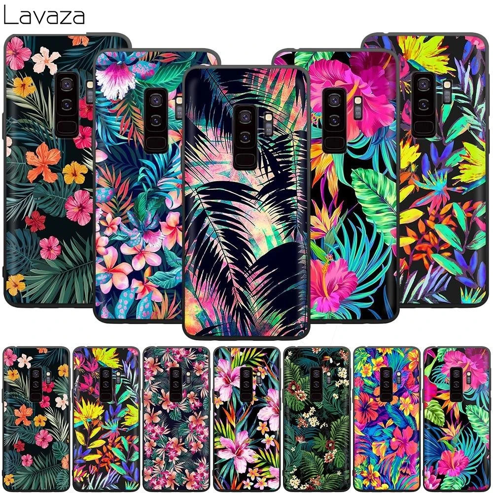 Electric Hibiscus Flowers Case for Samsung Galaxy A2 J4 Core J6 J7 DUO J8 2018 Plus Prime A20E A70S A01 A11 A21 A41 | Мобильные