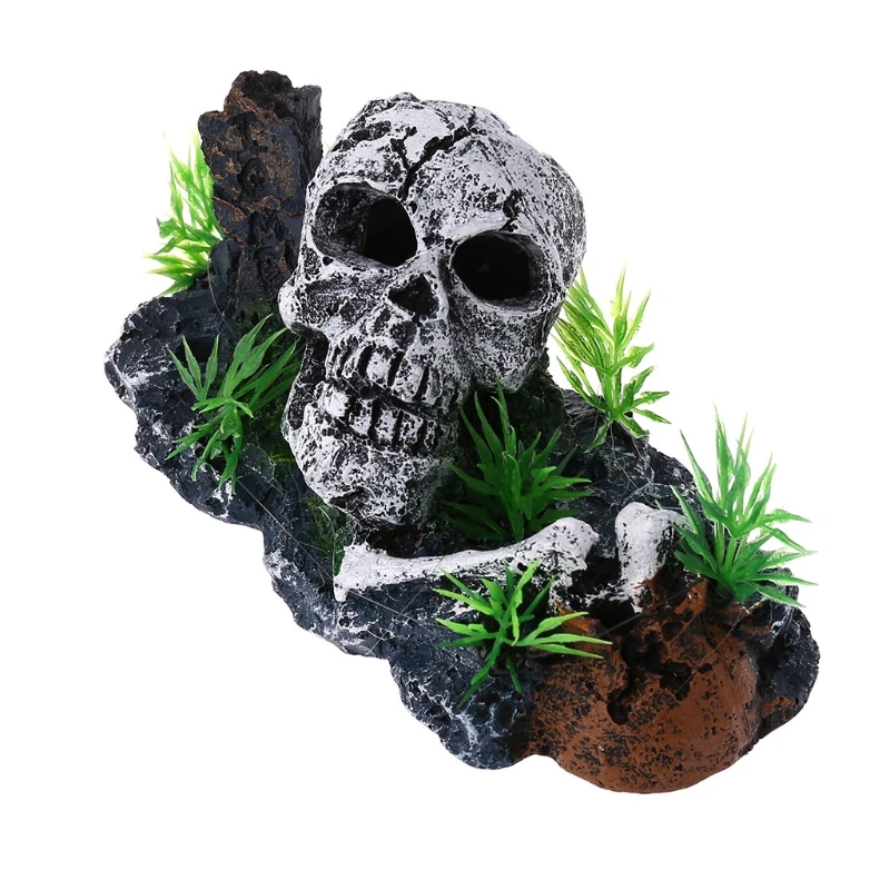 Pirate Skull Skeleton Aquarium Ornament Hiding Cave Fish Tank Decoration Decor fish tank ornaments fish tank decorations aquarium ornaments