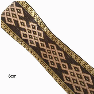 Gold Grosgrain Ribbons Gift Packaging Diy Printed Ribbons Lace Fabric HB58 - Цвет: 9