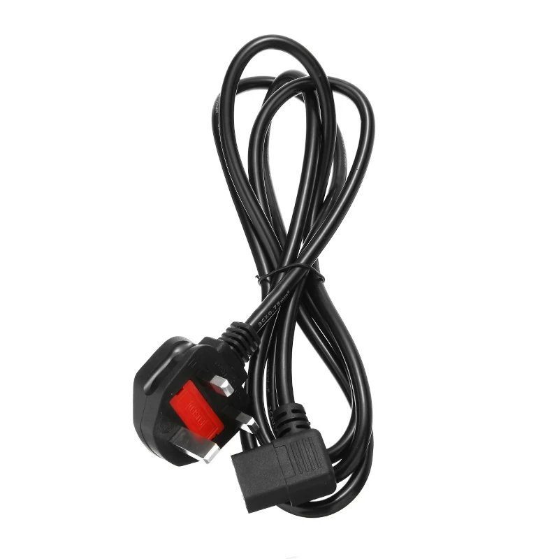 Monitors Printers Accessory Right Angle Kettle Lead Cable Power Supply Cord IEC C13 1.8 Meter UK Charge Plug