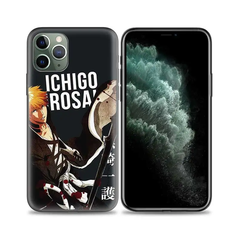 Bleach Аниме Kurosaki Ichigo чехол для Apple iphone 11 Pro XS Max XR X 7 8 6 6S Plus 5 5S SE 5C Мягкий ТПУ чехол для телефона