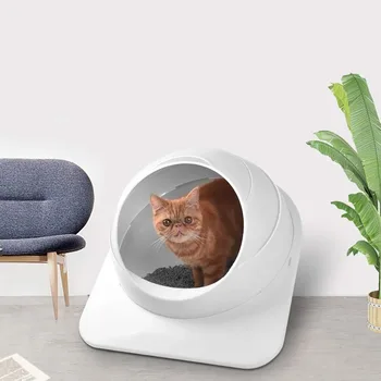 

Cat Litter Box Top Entry Litter Box Splash Prevention Deodorization Cats Toilet with Pet Litter Scoop