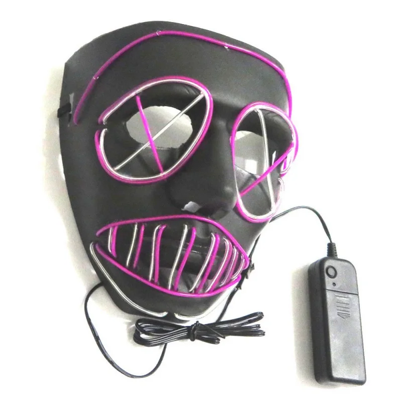 Halloween Purge LED Light Up Mask Masquerade Party Dress Up Halloween Decorative Masks Glow Party Favors Supplies