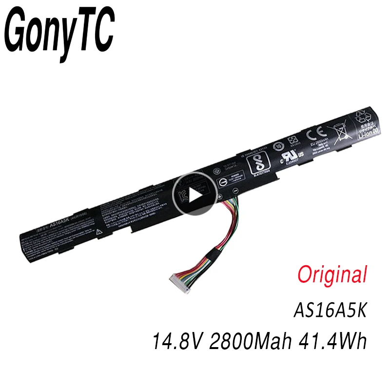 GONYTC 14 8 в Втч новый оригинальный AS16A5K Аккумулятор для ноутбука Acer AS16A7K TMP249 AS16A8K E5