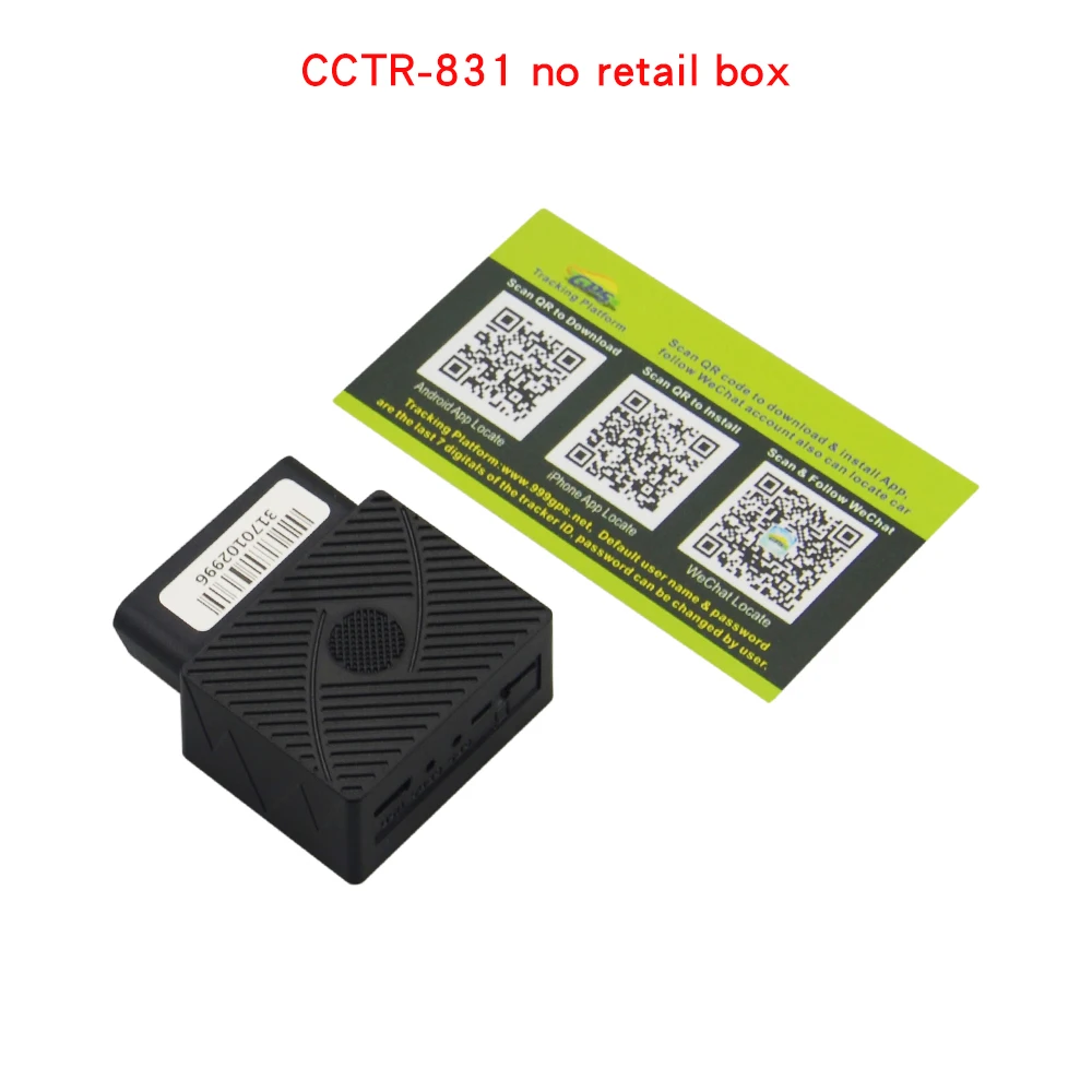 OBD II gps трекер CCTR-831 умное устройство слежения Автомобильное устройство подключи и играй система слежения gps для автомобиля