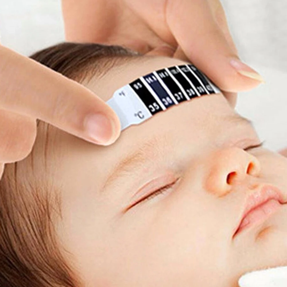 

Baby Forehead Head Scale Thermometer Strip Fever Body Temperature Mesure Tools Family Baby Care Portable Thermometer for Travel