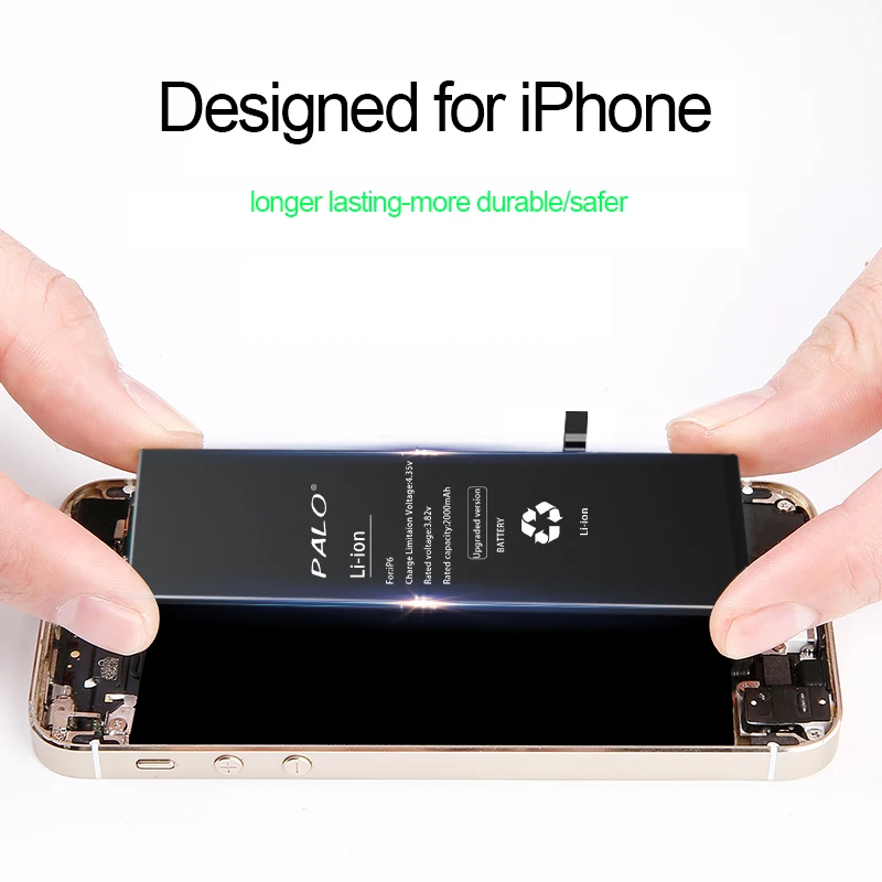 Оригинальная фотобатарея для iPhone 6 6s 6Plus 6S Plus сменный аккумулятор большой емкости