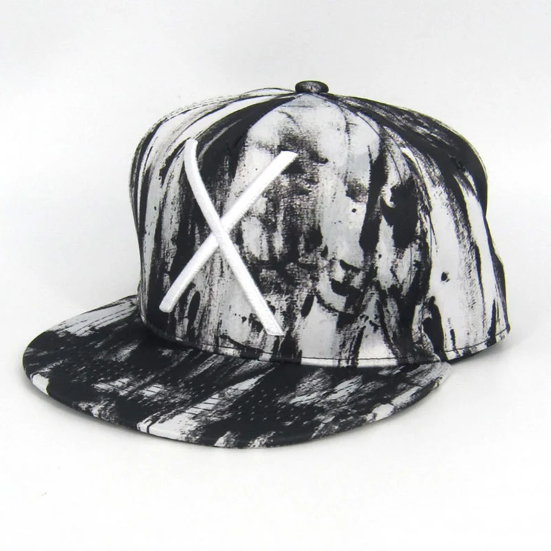 

Embroidered New Fashion Baseball Cap Ink Style Letters Embroidery Hip Hop Snapback Teenage Sports Casual Hat Sunshade Cap EP0015