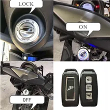 Модифицированная мотоциклетная система NMAX с одной кнопкой стартовый стоп-переключатель зажигания бесключевая система безопасности стартер для yamaha nmax 155