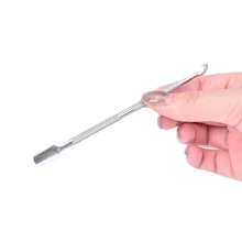2 шт инструменты для маникюра из нержавеющей стали, ложка-толкатель для удаления кутикулы, очиститель для ухода за ногтями, инструмент для маникюра, педикюра