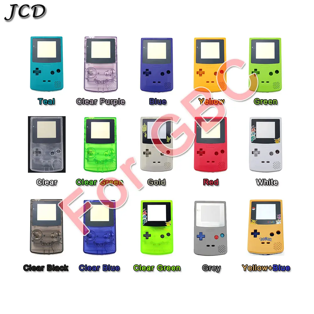 JCD полный корпус оболочка Крышка для nintendo Gameboy цвет для GBC Ремонт Часть корпус оболочка Пакет с кнопкой набор