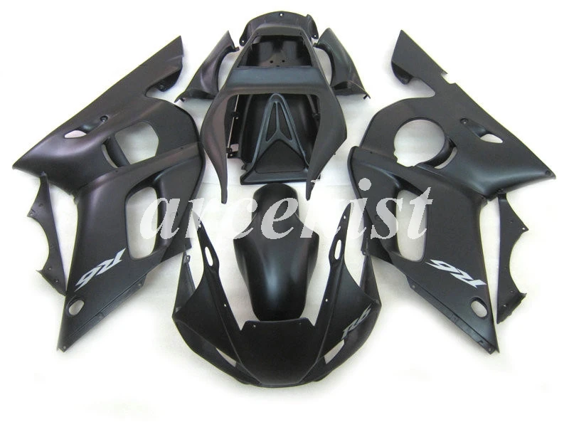 Новые ABS Обтекатели наборы подходят для Yamaha YZF R6 1998 1999 2000 2001 2002 Обтекатель Набор R6 98 99 00 01 02 Пользовательские черный матовый