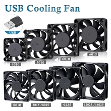Gdstime – connecteur USB 5V, 2 pièces, 80mm x 10mm 40mm 50mm 60mm 80mm 90mm 120mm 140mm, refroidisseur de ventilateur, dissipateur thermique
