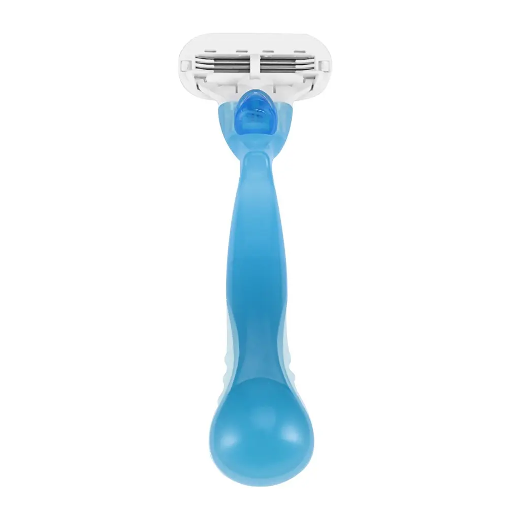 

3 Blades 3 Layer Blade Women Razor Clean Safety Straight Manual Shaving Easy Use Handle Barber Razor Stainless Long Handle