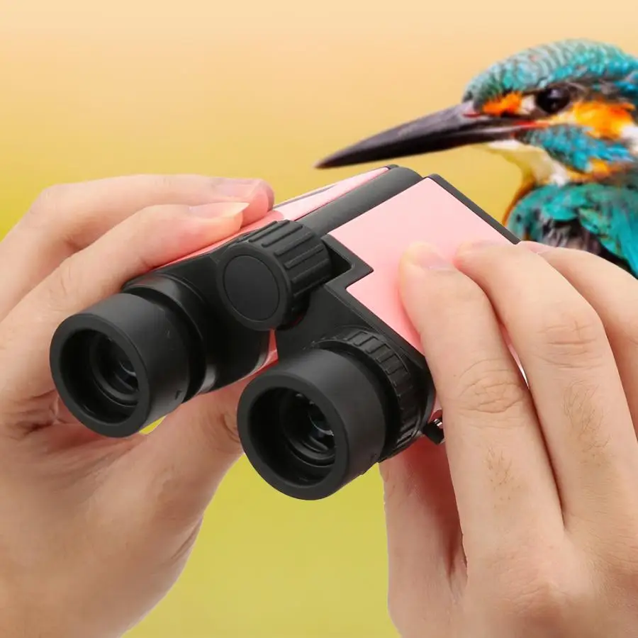 8X22 Square High Definition Outdoor Children Travelling Binoculars Compact Kid Telescope Gift Toy For Camping Accessories
