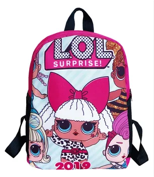 

lol surprise lol dolls male and female students cartoon schoolbag schoolboy backpack offload schoolbag canvas backpack