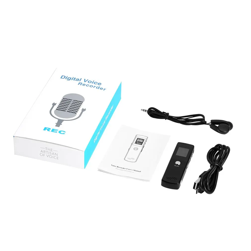 

Digital Voice Recorder T35 with Built in Microphone LCD Backlight Voice Activated Recorder Audio Sound Playback One Touch