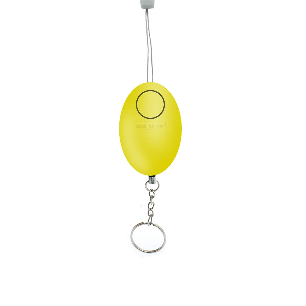 Yellow 1pc Дешевая сигнализация для самозащиты, 120 дБ, в форме яйца, для девушек и женщин, защита безопасности, оповещение, личная безопасность, крик, громкий брелок, Аварийная сигнализация - Цвет: Yellow 1pc