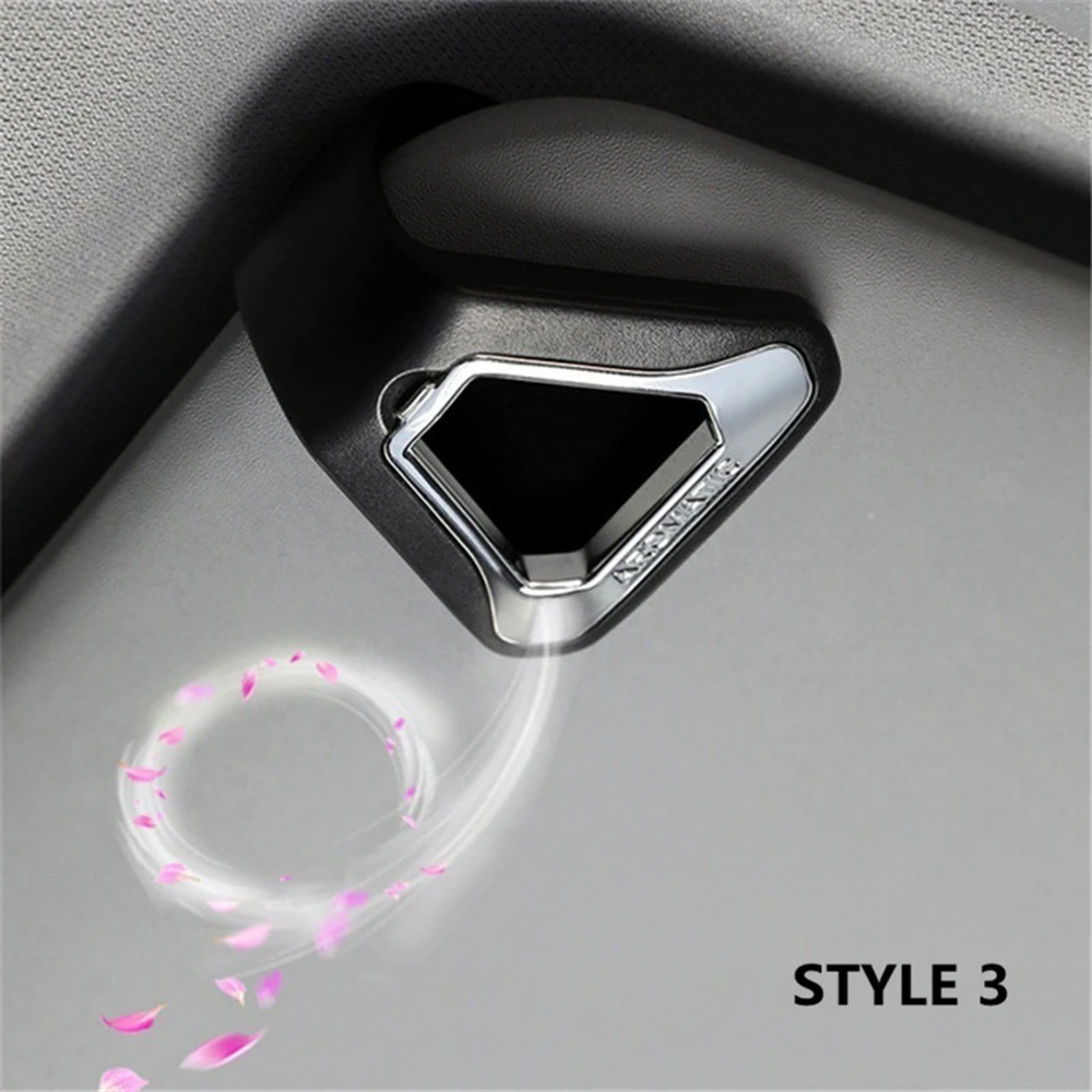 black silver Автомобильный освежитель воздуха, украшение для напитков, подарок, запах природы, аромат для солнцезащитного козырька, заднее сиденье, ароматерапия, автомобильные аксессуары для интерьера - Название цвета: black silver