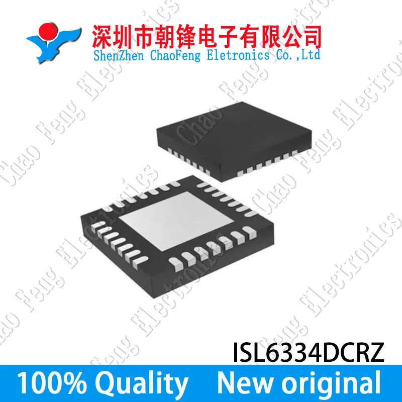 

5PCS ISL6334DCRZ 6334DCRZ 6334 QFN40 4-phase PWM controller chip New original