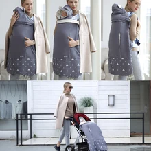 Детская накидка-переноска, теплая накидка, детская коляска, дождевик, непромокаемый снег, с бархатной подкладкой, одеяло для улицы, необходимое на осень и зиму