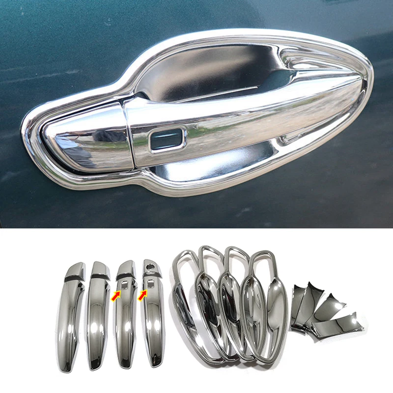 8 шт. хромированные накладки на дверные ручки для Peugeot 3008 GT 5008 2017 2018-2021 LHD |