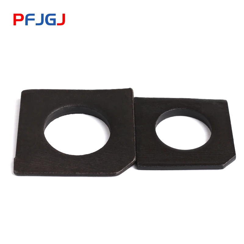 Peng Fa black Square oblique gasket for GB853 channel steel 2-50pcs/lot M6M8M10M12M16M18M20M22M24M27M30M36