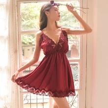 Сексуальный мусс, кружевная женская ночная рубашка, ночная рубашка, набор, большой размер, свободная, с большой спинкой, на бретелях, атласная сторона, тонкая секция, домашняя одежда, Ленивец