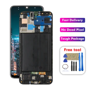 

For Samsung Galaxy A50 A505 lcd A505DS A505F A505FD A505A lcd Display Touch Screen Digitizer Assembly With Frame
