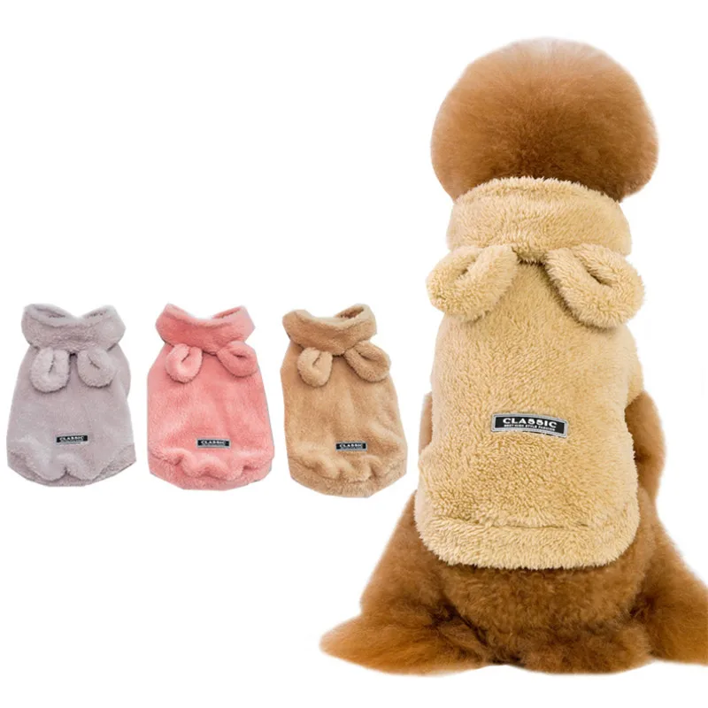 

Autumn Winter Dog Clothes for Small Medium Dogs Soft Coral Fleece Pet Clothing for Dog Clothes Cartoon Pet Outfit Puppy Coat