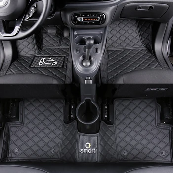 

Car Floor Mats Decoration For Mercedes Smart 453 fortwo forfour Anti Dirty Pad Waterproof Carpet Interior Styling Accessories