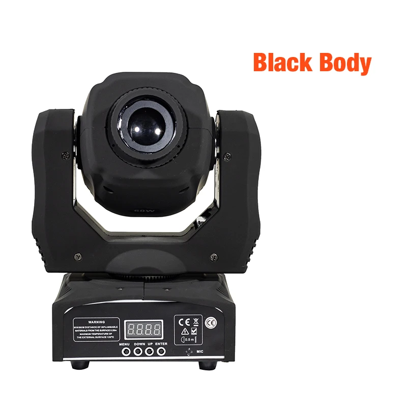 Black Body 60 Вт Светодиодный точечный светильник с dmx 9/11 каналов для бара украшения для дискотеки Светодиодный точечный движущийся головной светильник авто звук DMX Вечерние - Цвет: Black Body