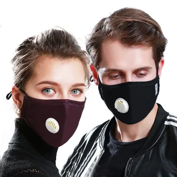 

Adults PM2.5 Bacteria Proof Activated carbon filter respirator Mouth mask with 2 filters Cloth Anti-Dust Anti Pollution Mask