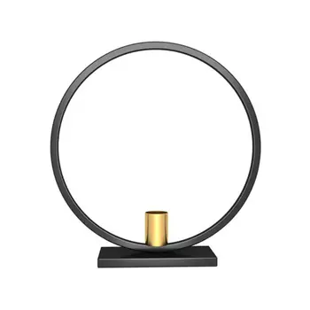 

Nordic Style 3D Circle Geometric Metal Wall Candle Holder Tea Light Candlestick Sconce Crafts Wedding Home Decor 425D