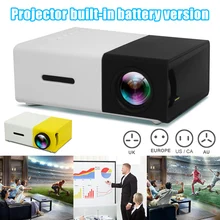 Портативный светодиодный мини-проектор для домашних встреч, вечерние, театральные, полноцветные, lcd медиаплеер GV99