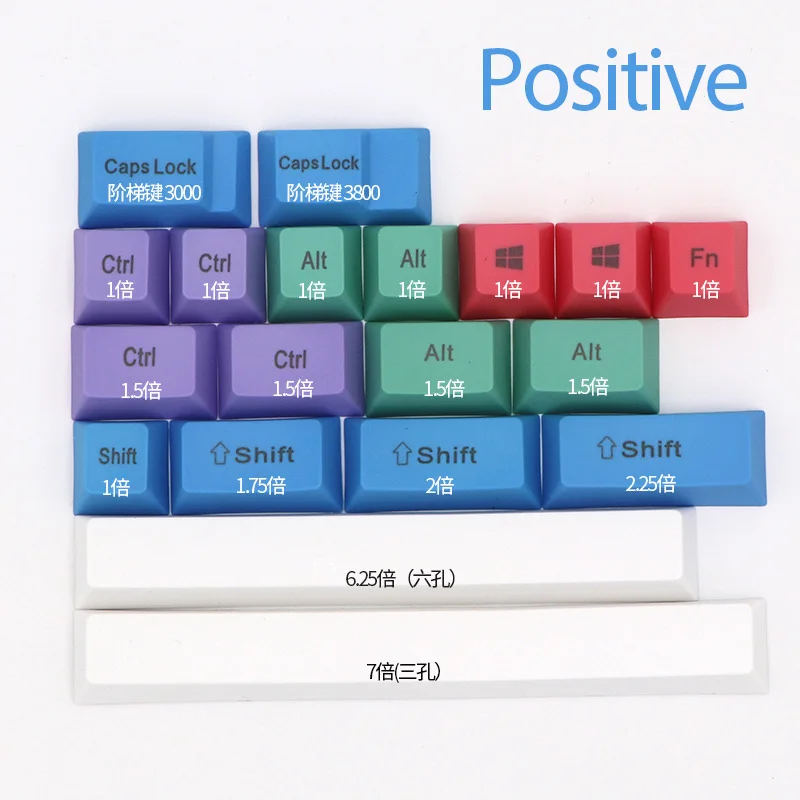 Cherry Mx 스위치 기계식 키보드용 초크 PBT 보충제 키캡, ALT CTRL ESC 시프트 1u 1.5u 1.75u 2.u 2.25u 3000 캡 키캡